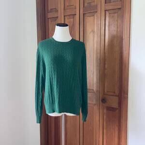 Kim Rogers Dark Green Pullover Sweater, Size XL